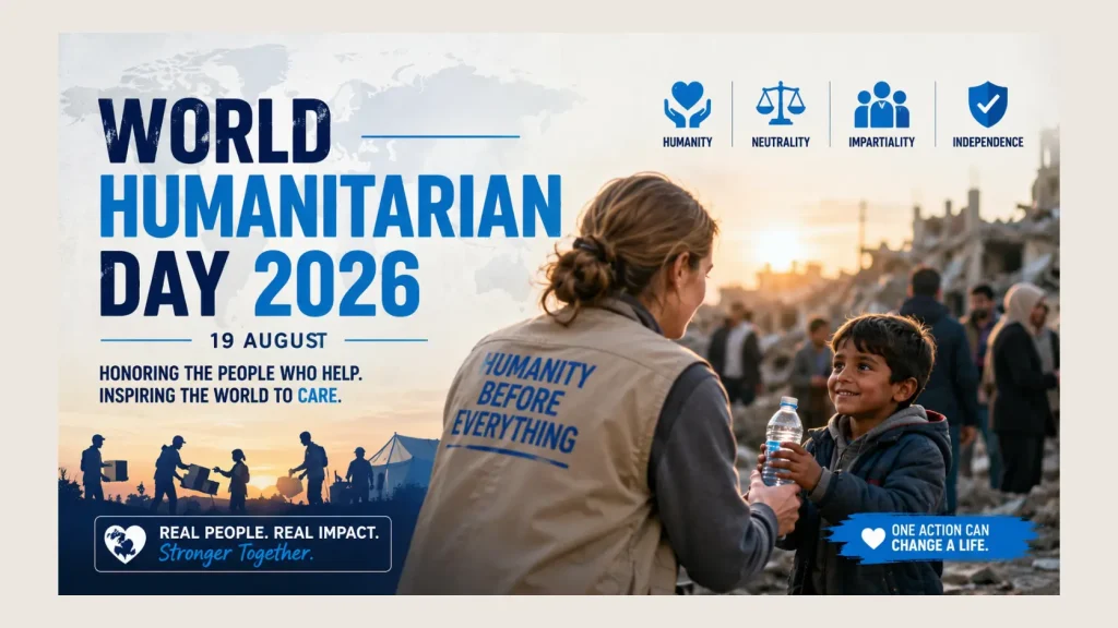 १९ ऑगस्ट: जागतिक मानवतावादी दिन (World Humanitarian Day) २०२६