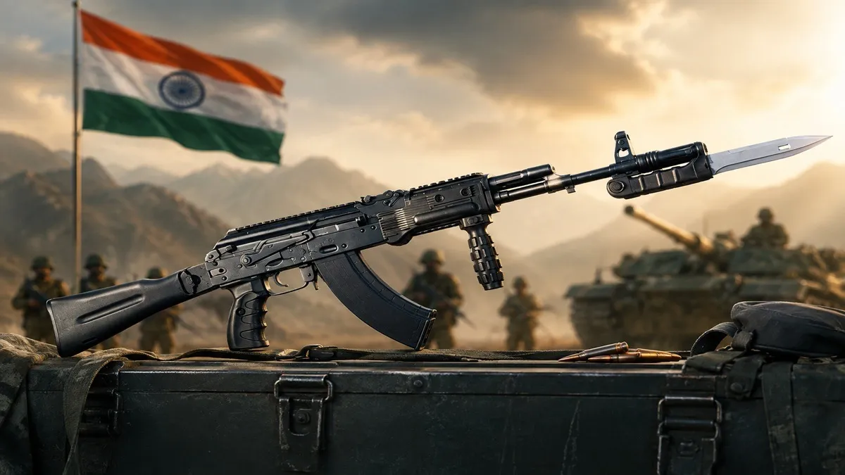 भारतामार्फत उत्तर प्रदेशातील अमेठी येथील केंद्रावर पहिल्या १००% स्वदेशी AK-203 ‘शेर’ असॉल्ट रायफलची यशस्वी चाचणी