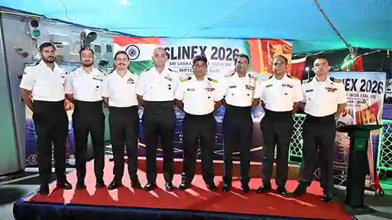 भारत आणि श्रीलंका यांच्यातील १३ वा 'स्लिनेक्स-२६' (SLINEX-26) सागरी सराव विशाखापट्टणम येथे संपन्न