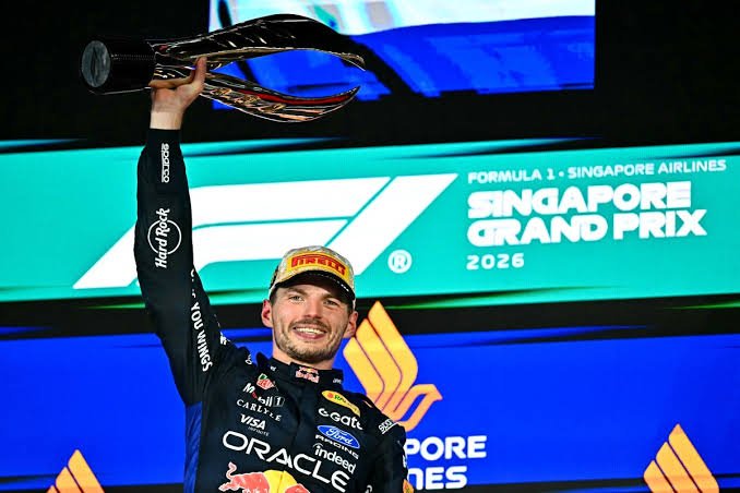 रेड बुलच्या मॅक्स व्हर्स्टापेनने जिंकली F1 सिंगापूर ग्रँड प्रिक्स २०२६