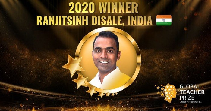 'ग्लोबल टीचर पुरस्कार २०२०' जिंकणारे रणजितसिंह डिसले ठरले पहिले भारतीय