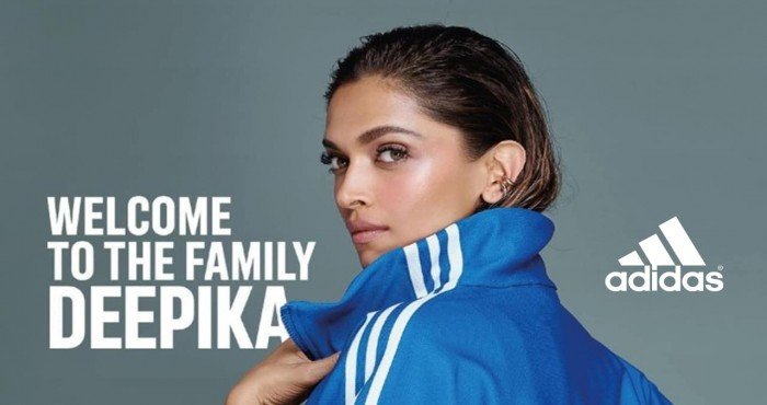 आदिदासमार्फत (Adidas) दीपिका पदुकोणची ग्लोबल ब्रँड अ‍ॅम्बेसेडर पदावर निवड