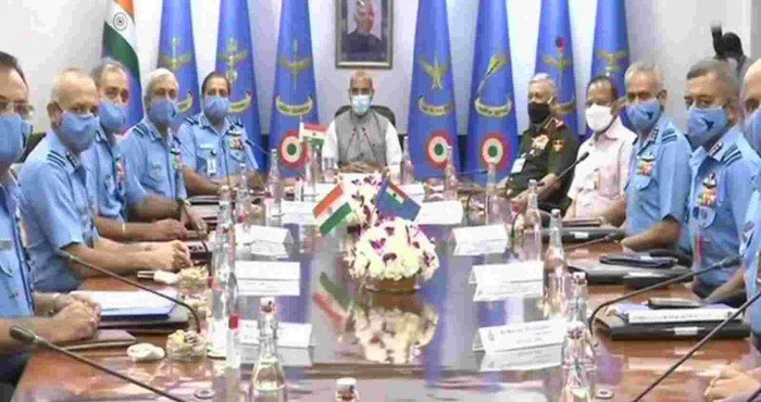 राजनाथ सिंग यांच्यामार्फत 'आयएएफ कमांडर्स परिषद (IAF Commanders’ Conference)' २०२१ चे उद्घाटन