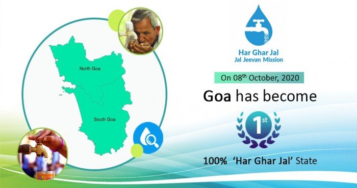 गोवा बनले देशातील पहिले ‘हर घर जल’ राज्य